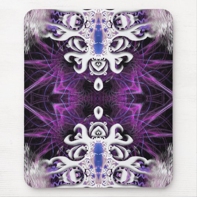 Tapis De Souris Dragon d'hiver Fractal Art Mousepad (Devant)