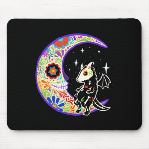 Tapis De Souris Dragon Dia De Los Muertos Squelette Crâne de Sucre