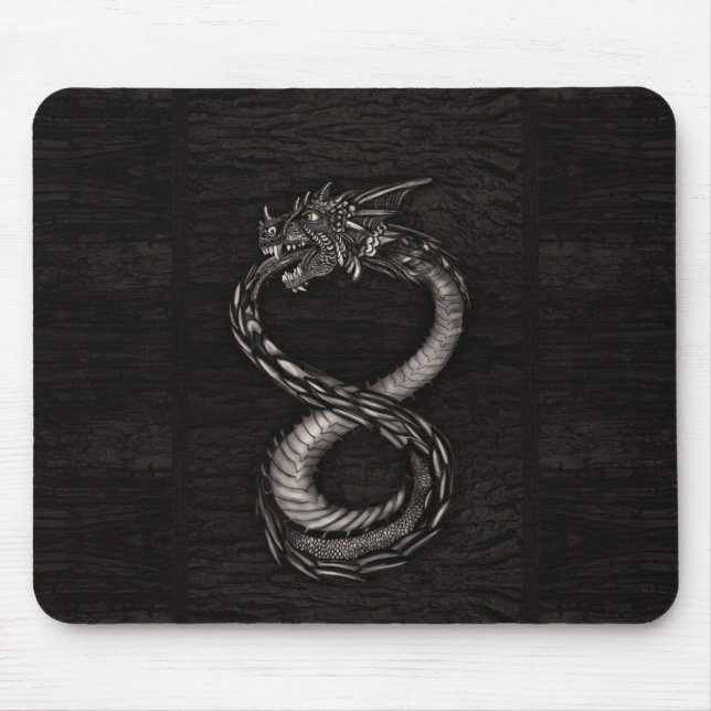 Tapis De Souris Dragon d'infini d'Ouroboros sur la texture (Devant)