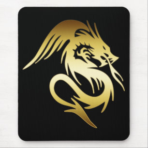 TAPIS DE SOURIS DRAGON D'OR