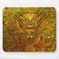 Dragon d'or Broderie chinoise dynastie Ming
