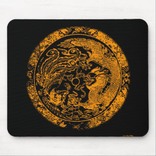 Tapis De Souris Dragon et Phoenix Mousepad