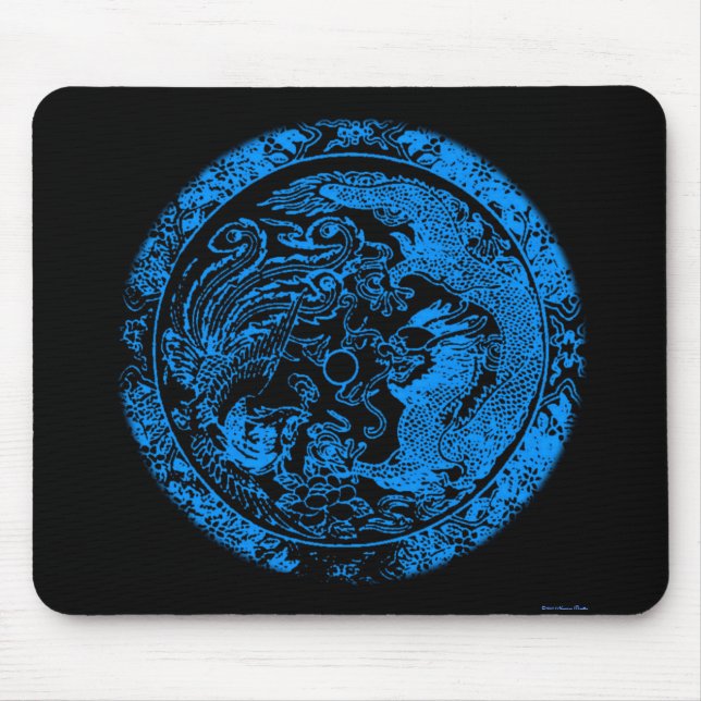 Tapis De Souris Dragon et Phoenix Mousepad (Devant)