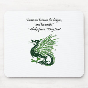 Tapis De Souris Dragon et sa colère Shakespeare King Lear Dessin