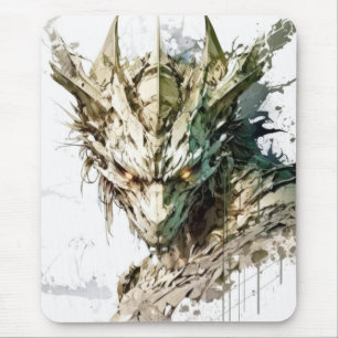 Tapis De Souris Dragon Imaginaire animal Peinture de la faune à l'