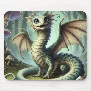 Tapis De Souris Dragon Jabberwocky Cute Imaginaire Créature Art