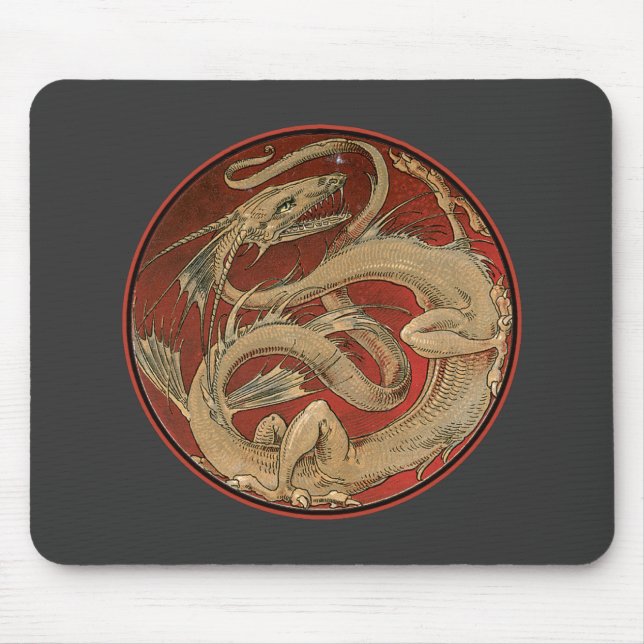 Tapis De Souris Dragon Lore Art Nouveau (Devant)
