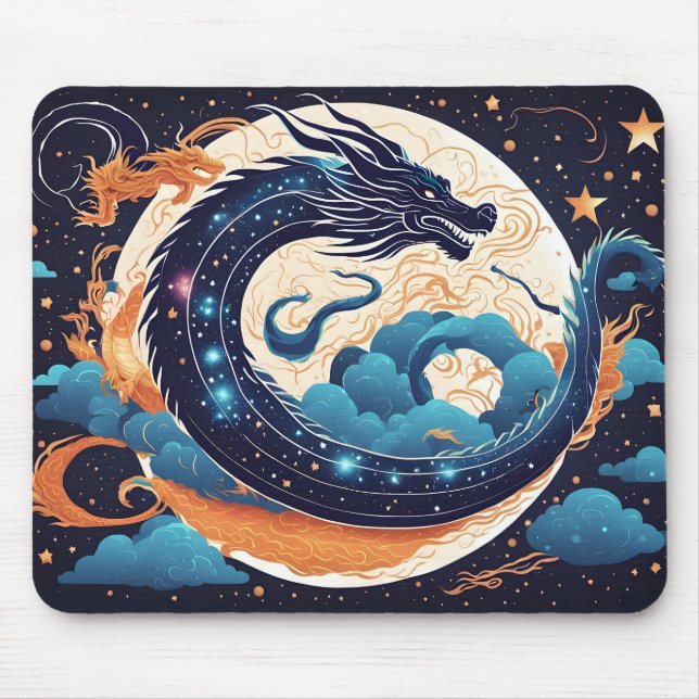 tapis de souris dragon lunaire (Devant)