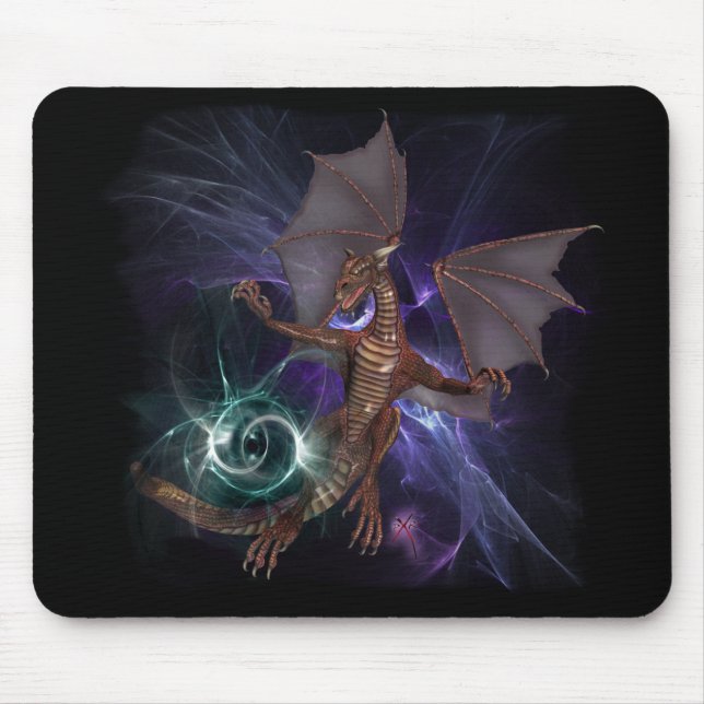 Tapis De Souris Dragon magique Mousepad (Devant)