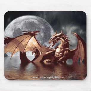 Tapis De Souris Dragon & Moon Mousepad