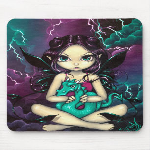 Tapis De Souris "Dragon" Mousepad de tempête d'animal familier