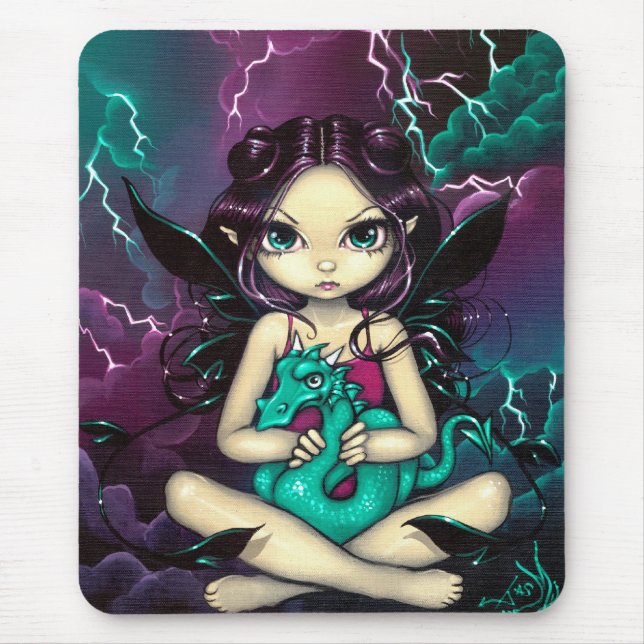 Tapis De Souris "Dragon" Mousepad de tempête d'animal familier (Devant)