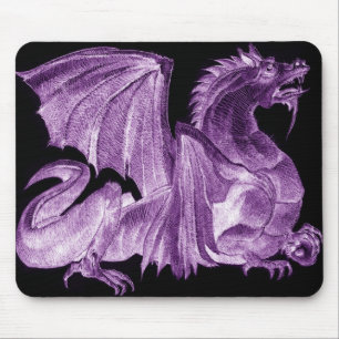 Tapis De Souris Dragon Mousepad pourpre principal