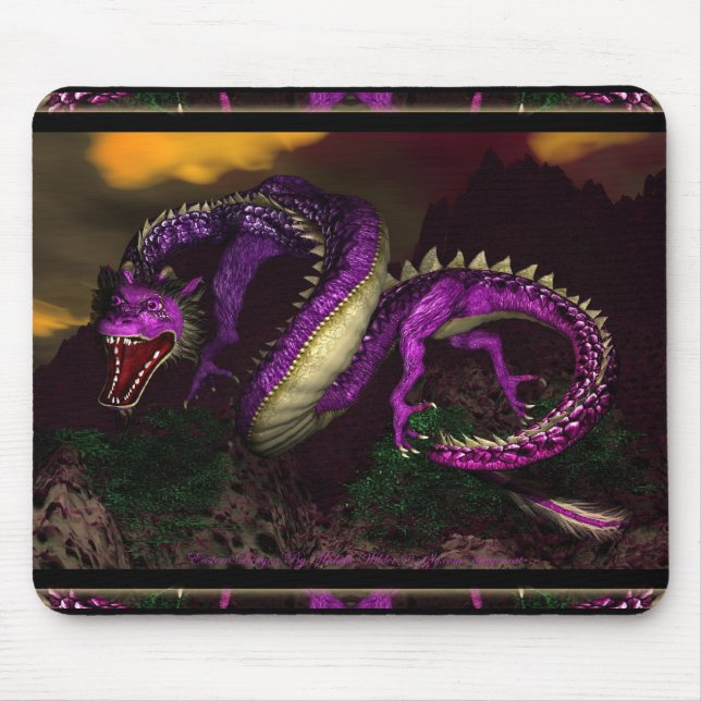 Tapis De Souris Dragon oriental Mousepad (Devant)