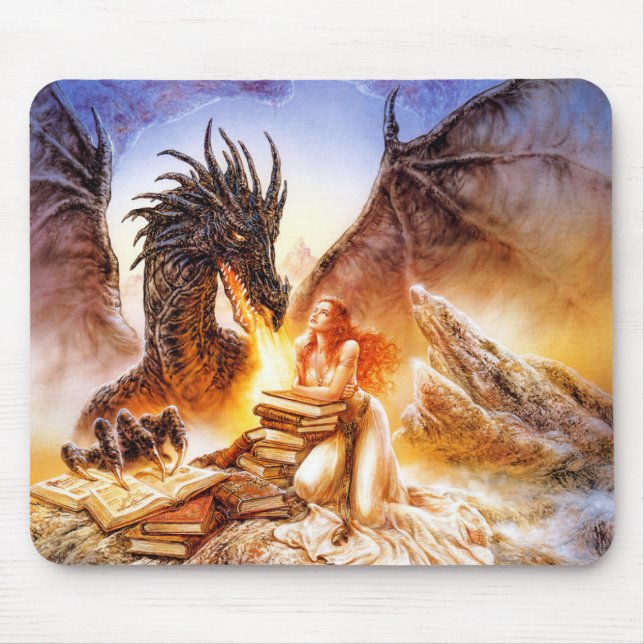 Tapis De Souris Dragon Princess Imaginaire Art (Devant)