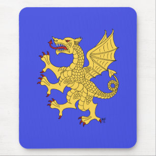 Tapis De Souris Dragon Rampant (Or)