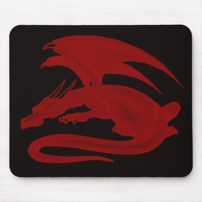 Tapis De Souris Dragon Rouge Drakon Maionios Pad de souris (Devant)