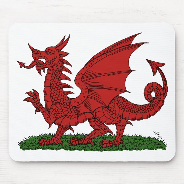 Tapis De Souris Dragon rouge du Pays de Galles (Devant)