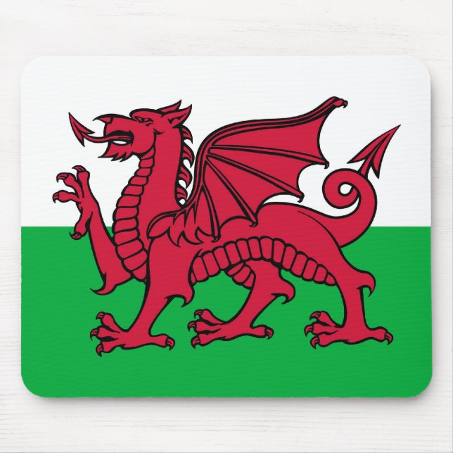 Tapis De Souris Dragon Rouge Gallois (Devant)