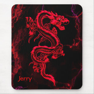Tapis De Souris Dragon rouge Mousepad