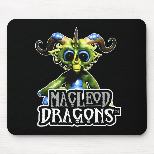 Tapis De Souris Dragon vert Mousepad de DM (Devant)