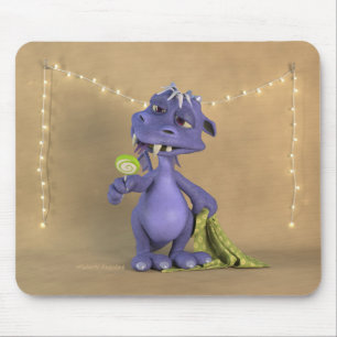 Tapis De Souris Dragon Violet avec sucette