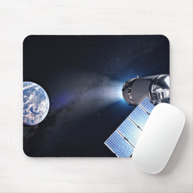 Tapis De Souris Dragon Xl Spacecraft Avec Planète Terre À Distance (Avec souris)