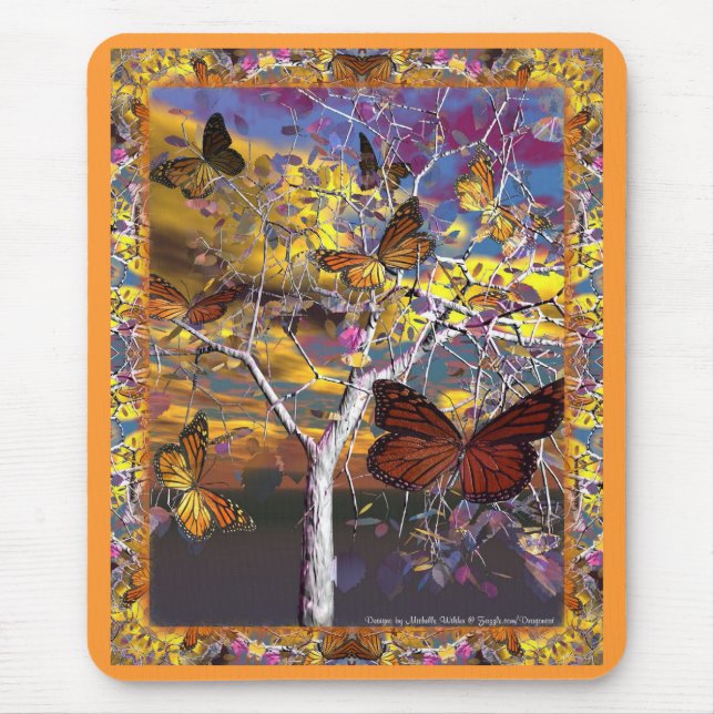 Tapis De Souris Dragoncats Imaginaire papillon Mousepad (Devant)