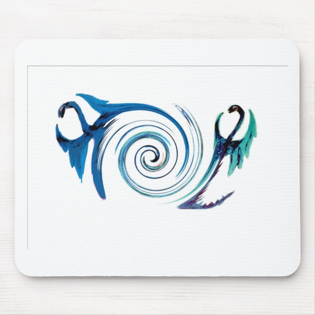 Tapis De Souris Dragons Bleus Mythiques (Devant)