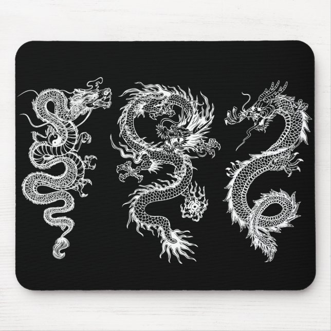Tapis De Souris Dragons chinois (Devant)