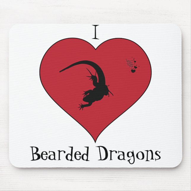Tapis De Souris Dragons I <3 barbus (Devant)