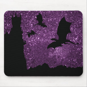 Tapis De Souris Dragons volants, Imaginaire violet de la falaise c