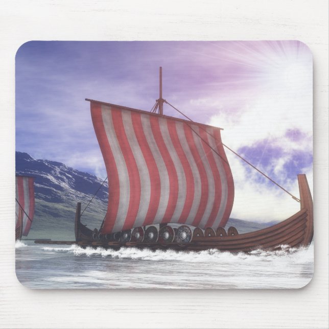 Tapis De Souris Drakkars - 3D rendent (Devant)