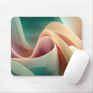 Tapis De Souris Drapé abstrait avec dégradé pastel fluide