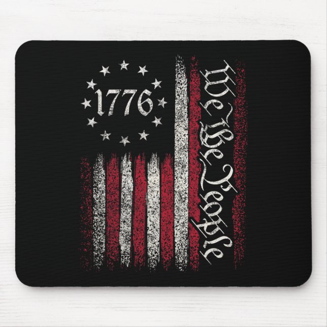 Tapis De Souris Drapeau 1776 Constitution Jour de l'Indépendance A (Devant)