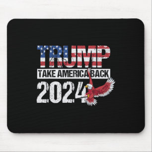 Tapis De Souris Drapeau 2024 Reprendre l'Amérique Hommes Femmes - 