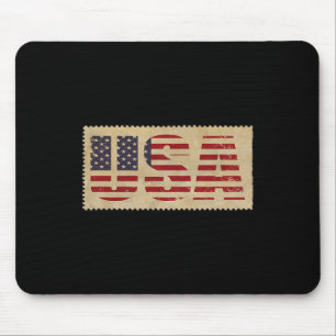 Tapis De Souris Drapeau 4 juillet Shirt Usa États-Unis Indépendant
