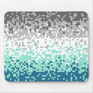 Tapis De Souris Drapeau Abstrait Frayromantique Trippy Pixelated
