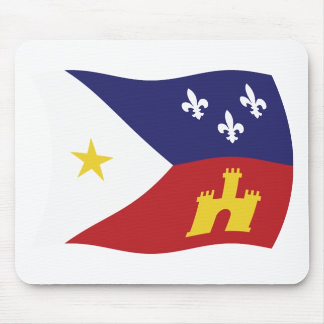 Tapis De Souris Drapeau Acadiana Mousepad (Devant)