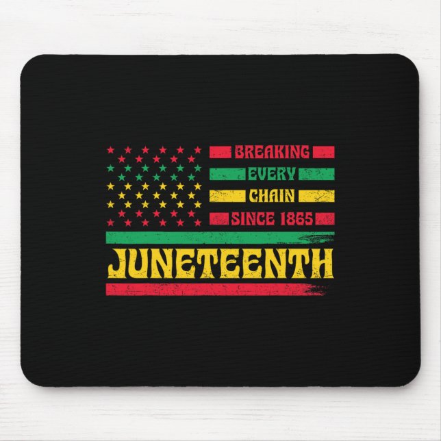 Tapis De Souris Drapeau Afro-Américain Drapeau Dun Dun Dun Dun Dun (Devant)