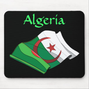 Tapis De Souris Drapeau Algérie Mousepad