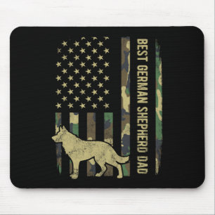Tapis De Souris Drapeau allemand Chien père Camouflage Drapeau amé
