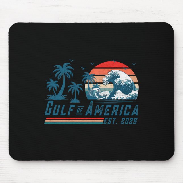 Tapis De Souris Drapeau Américain 2025 Du Golfe D'Usa Est (Devant)