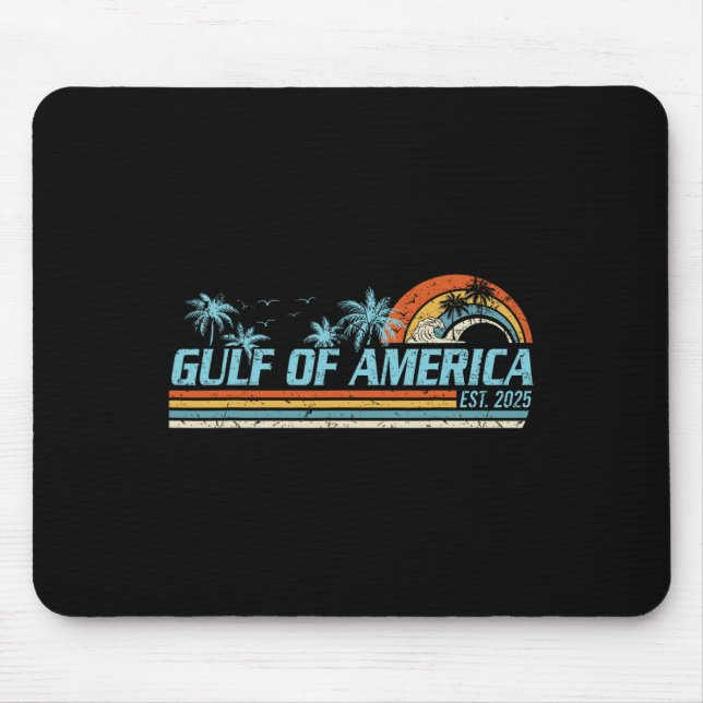 Tapis De Souris Drapeau Américain 2025 Golfe Du Mexique (Devant)