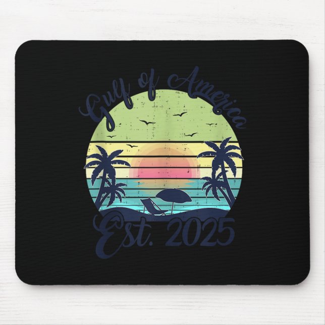 Tapis De Souris Drapeau Américain 2025 Golfe M (Devant)
