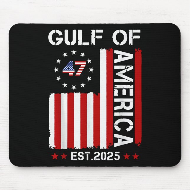 Tapis De Souris Drapeau Américain 2025 Golfe M (Devant)