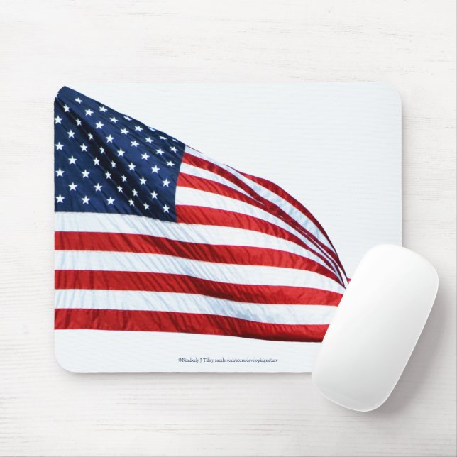 Tapis De Souris Drapeau américain 2412 (Avec souris)