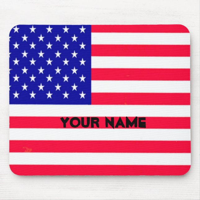 Tapis De Souris Drapeau américain 4 juillet (Devant)