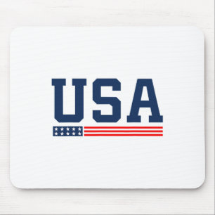 Tapis De Souris Drapeau américain 4 juillet Fier Américaine Femmes