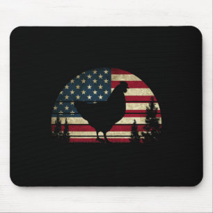 Tapis De Souris Drapeau américain 4 juillet Patriotique Picken